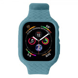 Apple Watch 45mm Ranneke Kudottu Tekstuuri Sinivihreä