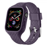 Apple Watch 45mm Ranneke Kudottu Tekstuuri Violetti