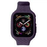 Apple Watch 45mm Ranneke Kudottu Tekstuuri Violetti