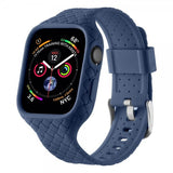 Apple Watch 45mm Ranneke Kudottu Tekstuuri Tummansininen