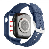 Apple Watch 45mm Ranneke Kudottu Tekstuuri Tummansininen