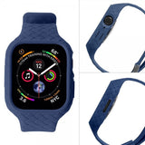 Apple Watch 45mm Ranneke Kudottu Tekstuuri Tummansininen