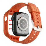 Apple Watch 45mm Ranneke Kudottu Tekstuuri Oranssi