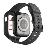 Apple Watch 45mm Ranneke Kudottu Tekstuuri Musta