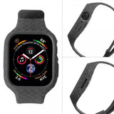 Apple Watch 45mm Ranneke Kudottu Tekstuuri Musta