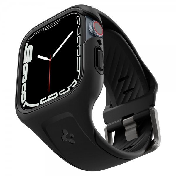 Spigen Apple Watch 45 mm kuori ja ranneke Liquid Air Pro, musta