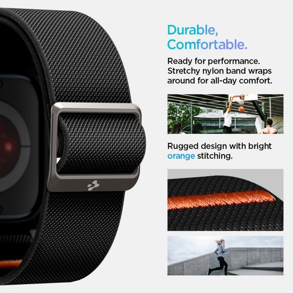 Spigen Apple Watch 46mm (Series 10/11) Ranneke ja Kuori Lite Fit Pro Matte Black