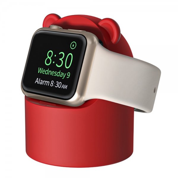 Apple Watch Pidike Laturille Karhu Punainen