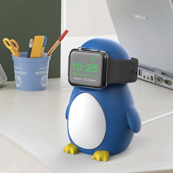 Apple Watch Pidike Laturille Pingviini Sininen