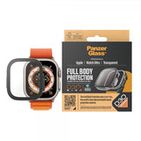 PanzerGlass Apple Watch Ultra 49mm -kuori ja näytönsuoja, koko vartalon suoja D3O, läpinäkyvä