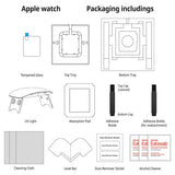 Whitestone Dome Apple Watch 40mm (Series 4/5/6/SE) Näytönsuoja Dome Glass 2-pakkaus