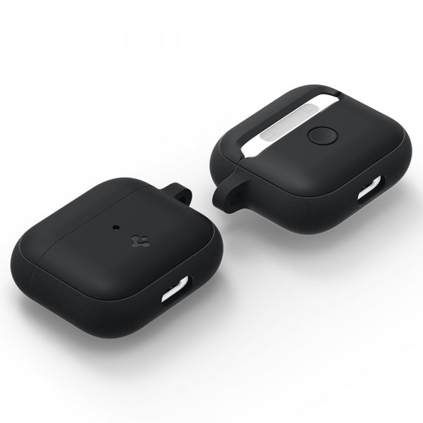 Spigen AirPods 3 -kuoret, Silicone Fit, musta