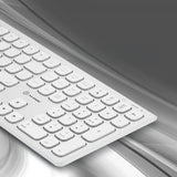 ALOGIC Langaton Näppäimistöt Echelon Bluetooth USB-C Ladattava Valkoinen