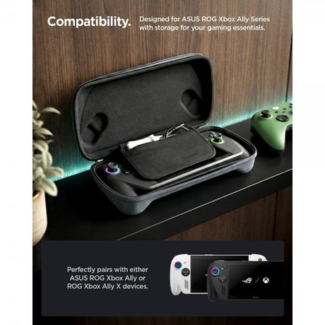 Spigen ASUS ROG Xbox Ally X Pussukka Klasden Pouch Charcoal Gray