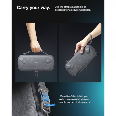 Spigen ASUS ROG Xbox Ally X Pussukka Klasden Pouch Charcoal Gray