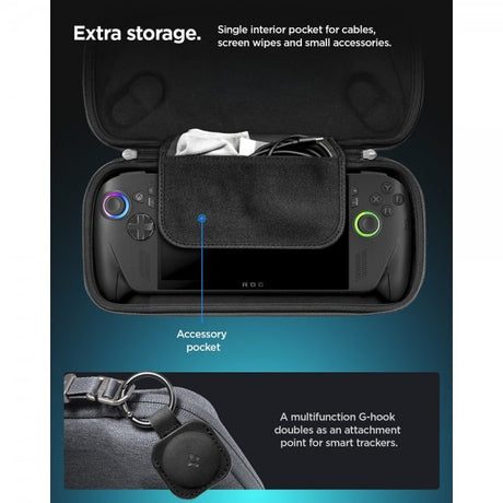 Spigen ASUS ROG Xbox Ally X Pussukka Klasden Pouch Charcoal Gray