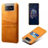 Asus Zenfone 8 Flip Kuoret Kaksi Korttipaikkaa Oranssi
