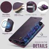 CaseMe iPhone 16e/iPhone 17e Kotelo C49 Series Violetti