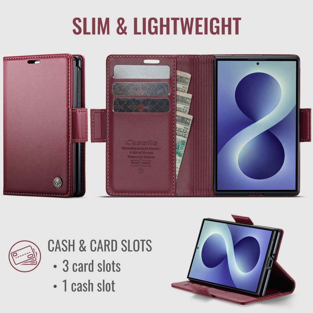 CaseMe Samsung Galaxy Z Fold 8 Kotelo 023 Series Punainen