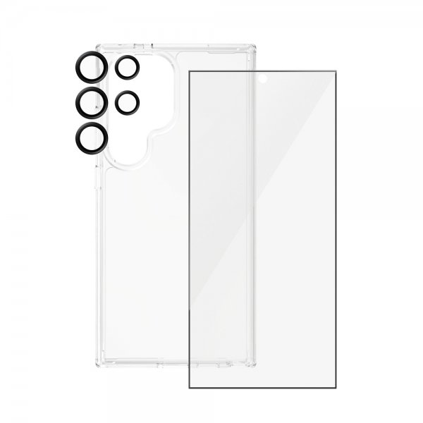 PanzerGlass Samsung Galaxy S24 Ultra Kuori Näytönsuoja Kameran suojus 3-in-1-paketti