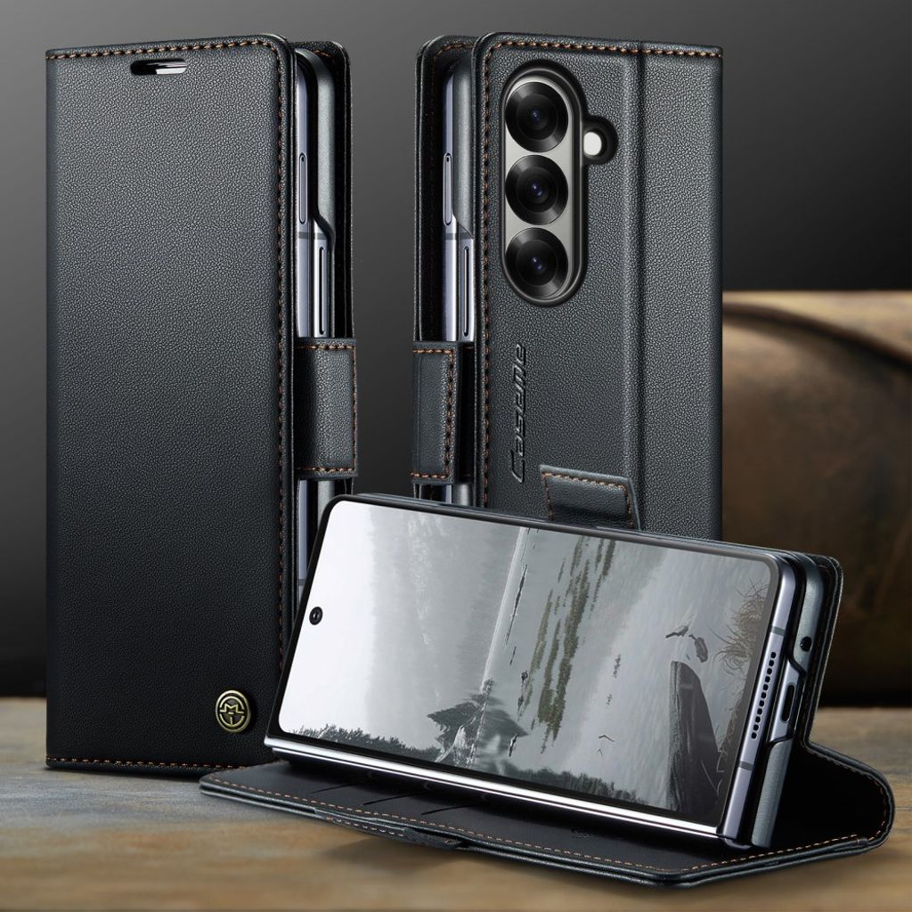 CaseMe Samsung Galaxy Z Fold 7 Kotelo 023 Series Musta