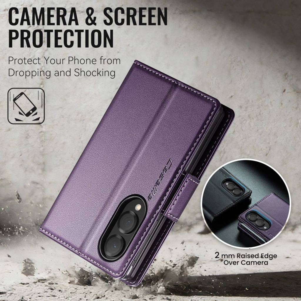 CaseMe Samsung Galaxy Z Fold 8 Kotelo 023 Series Violetti