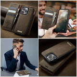 CaseMe iPhone 15 Pro Kotelo C49 Series Ruskea