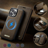 CaseMe iPhone 14 Pro Max Kotelo C49 Series Ruskea