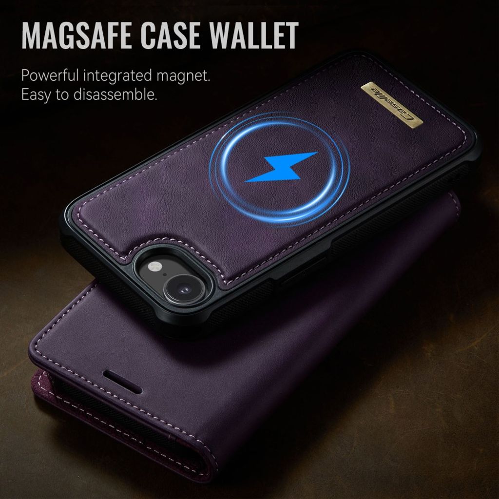 CaseMe iPhone 16e/iPhone 17e Kotelo C49 Series Violetti