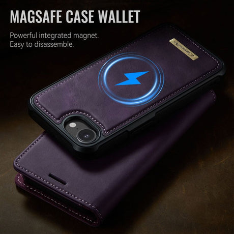 CaseMe iPhone 16e/iPhone 17e Kotelo C49 Series Violetti