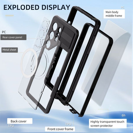 Redpepper Samsung Galaxy S25 Ultra Kuori Vesitiiveys IP68 MagSafe Musta