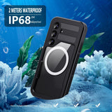 Redpepper Samsung Galaxy S25 Kuori Vesitiiveys IP68 MagSafe Musta