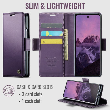 CaseMe Samsung Galaxy Z Fold 8 Ultra Kotelo 023 Series Violetti