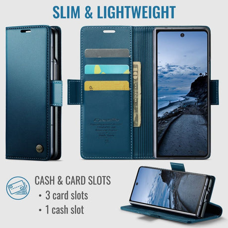 CaseMe Samsung Galaxy Z Fold 8 Ultra Kotelo 023 Series Sininen