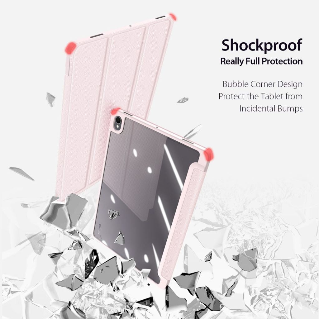 Dux Ducis Samsung Galaxy Tab S12 Plus Kotelo TOBY Series Vaaleanpunainen