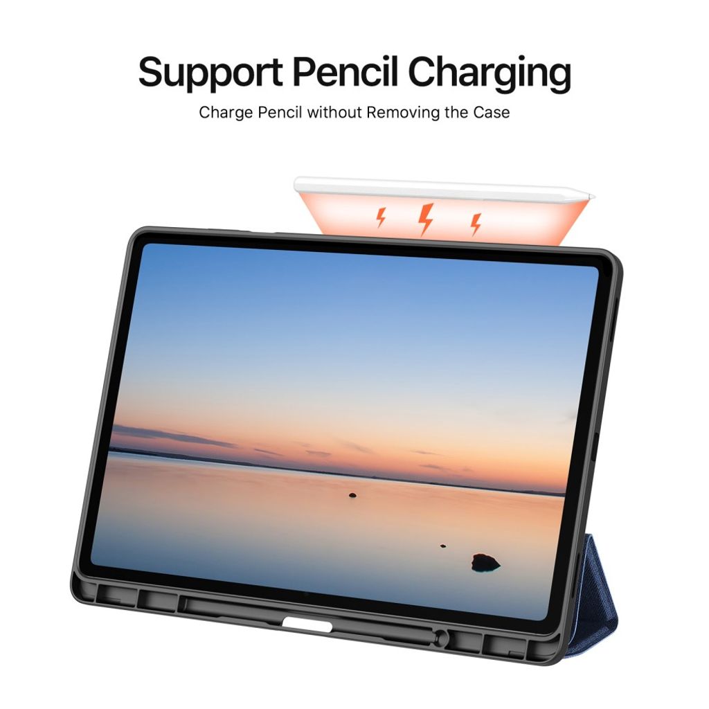 Dux Ducis Samsung Galaxy Tab S12 Plus Kotelo DOMO Series Sininen