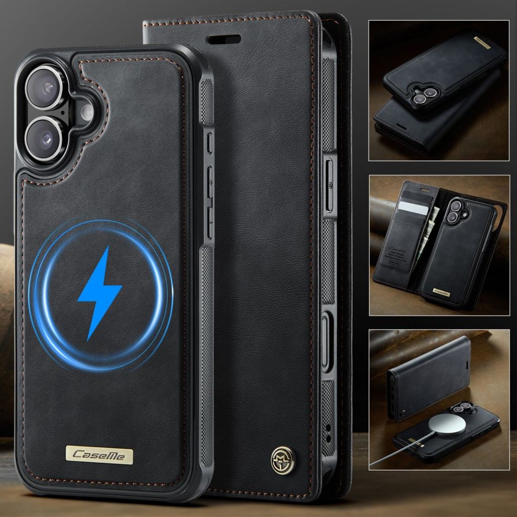 CaseMe iPhone 17 Kotelo C49 Series Musta