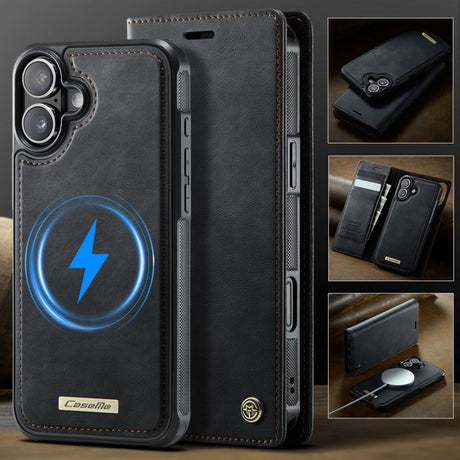 CaseMe iPhone 17 Kotelo C49 Series Musta