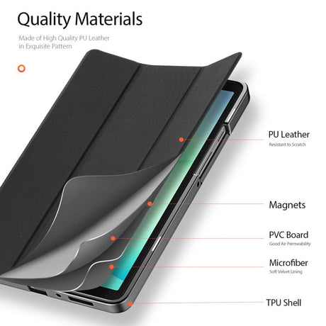 Dux Ducis Samsung Galaxy Tab A9/Galaxy Tab A11 Kotelo DOMO Series Musta