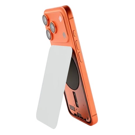 Lasinen takakuori iPhone 17 Pro Max - Hopea