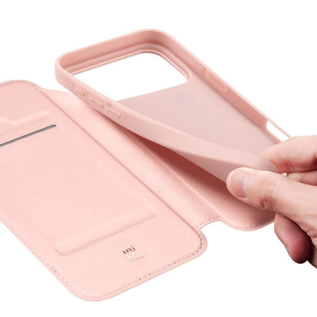 Dux Ducis iPhone 17 Pro/iPhone 18 Pro Kotelo Skin Pro Series Vaaleanpunainen