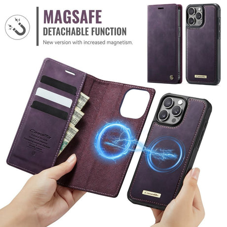 CaseMe iPhone 15 Pro Max Kotelo C49 Series Violetti