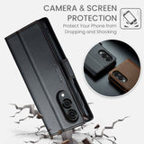CaseMe Samsung Galaxy S25 Edge Kotelo 023 Series Musta
