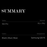 Dux Ducis Samsung Galaxy S26 FE Kotelo Skin Pro Series Sininen
