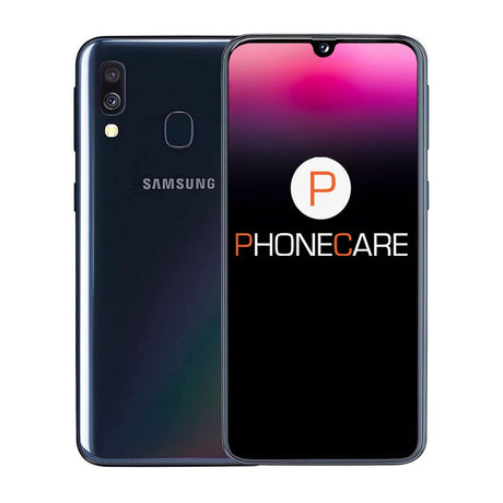 Käytetty Samsung Galaxy A40 (2019) Dual 64GB Musta – Hyväkuntoinen