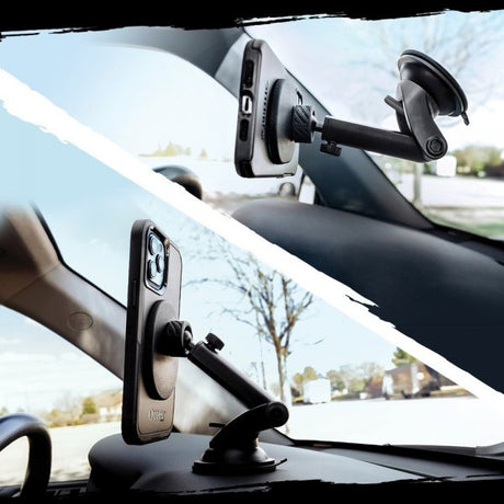 Otterbox Autoteline Car Dash & Windshield Mount MagSafe Musta