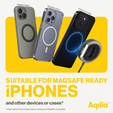 Aqiila Autoteline langattomalla latauksella Chargebird QC1 Qi2 MagSafe 15W
