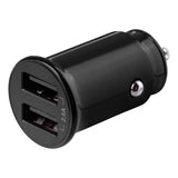 Deltaco Autolaturi 12W Kaksi USB-A Musta