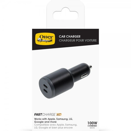 Otterbox Autolaturi 2 USB-C 100W Musta
