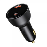 Baseus autolaturi Superme USB-C & USB-A 100W Musta